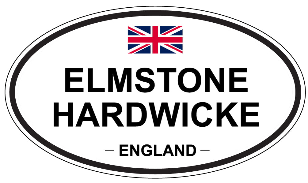 ELMSTONE HARDWICKE, England - Oval Magnet