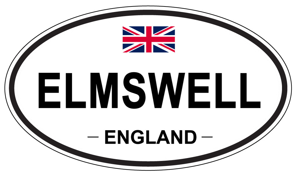 ELMSWELL, England - Oval Magnet