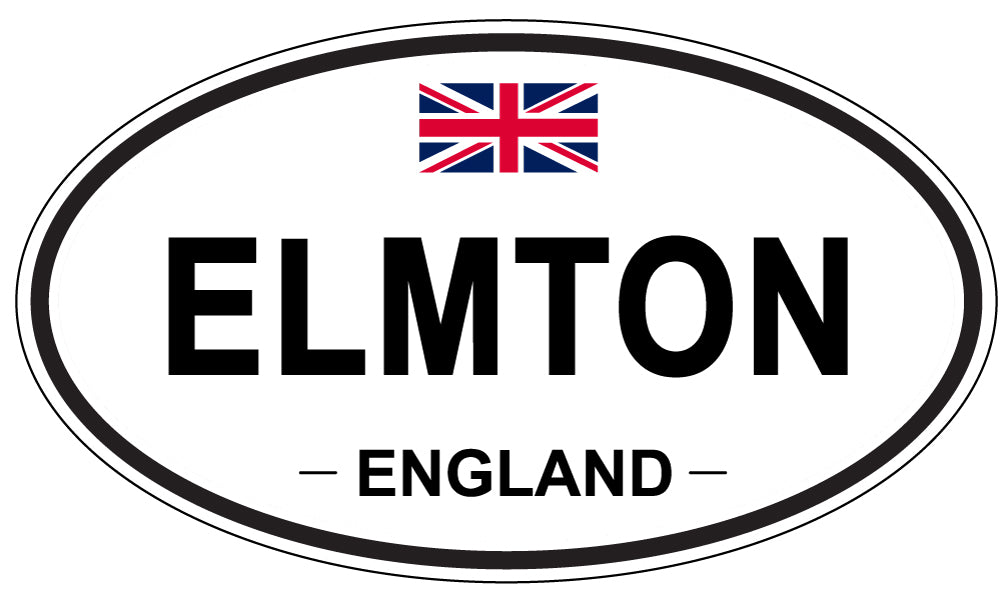 ELMTON, England - Oval Magnet
