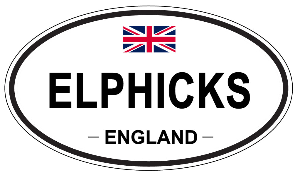 ELPHICKS, England - Oval Magnet