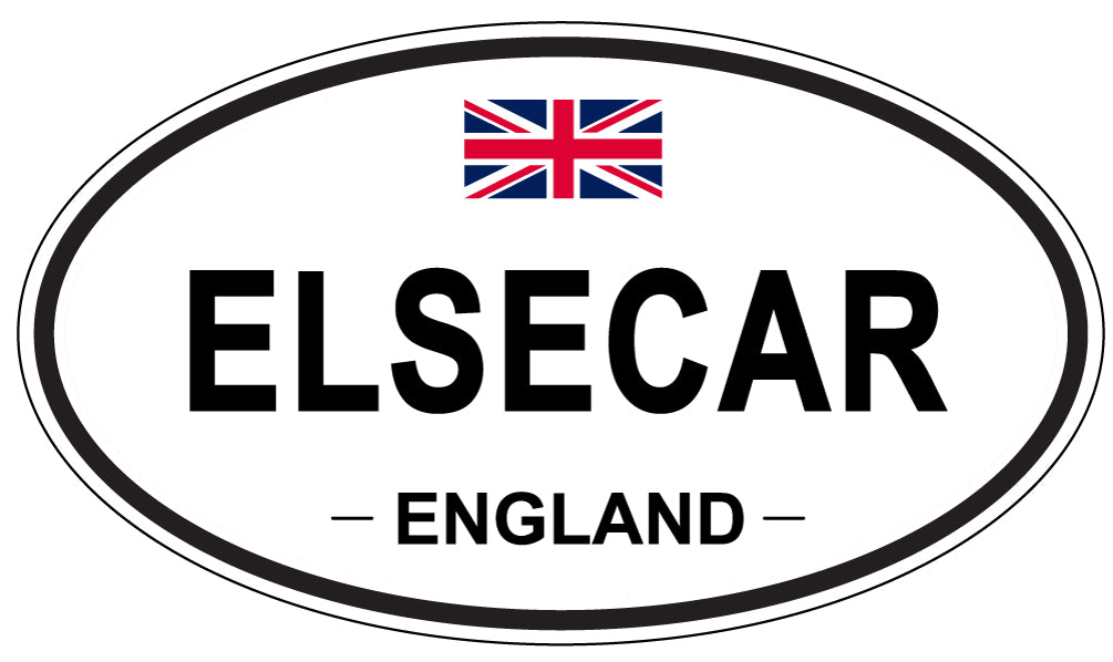 ELSECAR, England - Oval Magnet