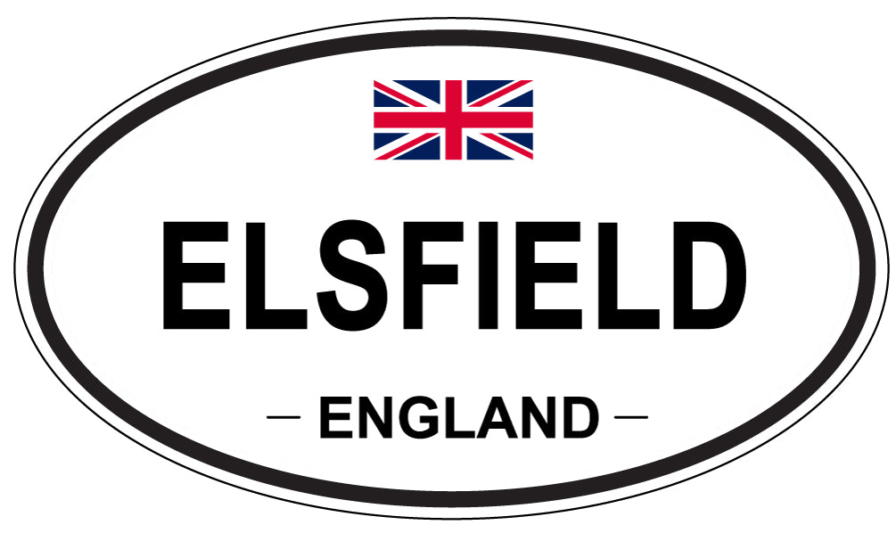 ELSFIELD, England - Oval Magnet
