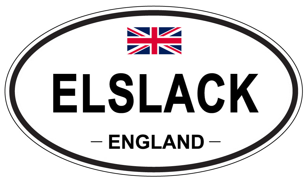 ELSLACK, England - Oval Magnet
