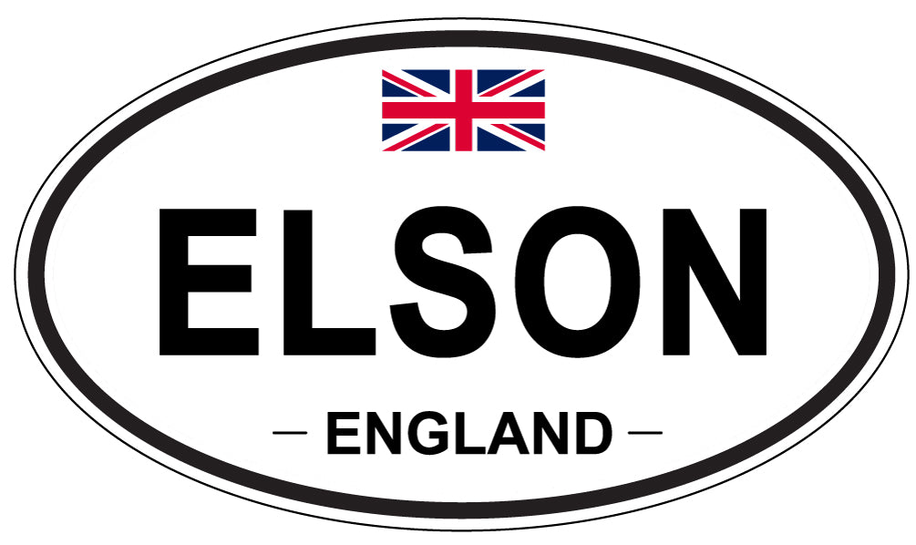 ELSON, England - Oval Magnet