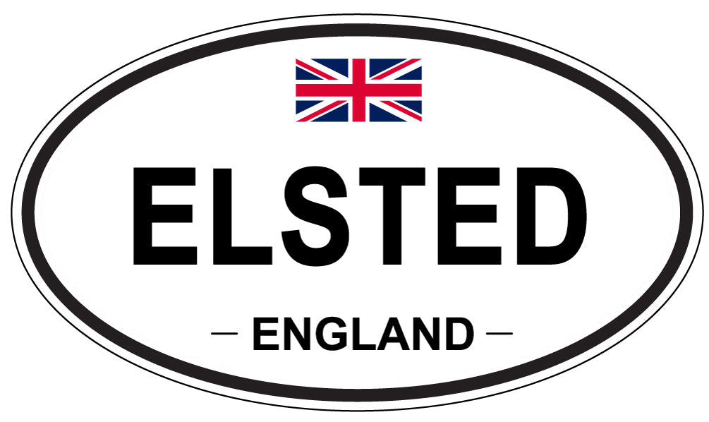 ELSTED, England - Oval Magnet