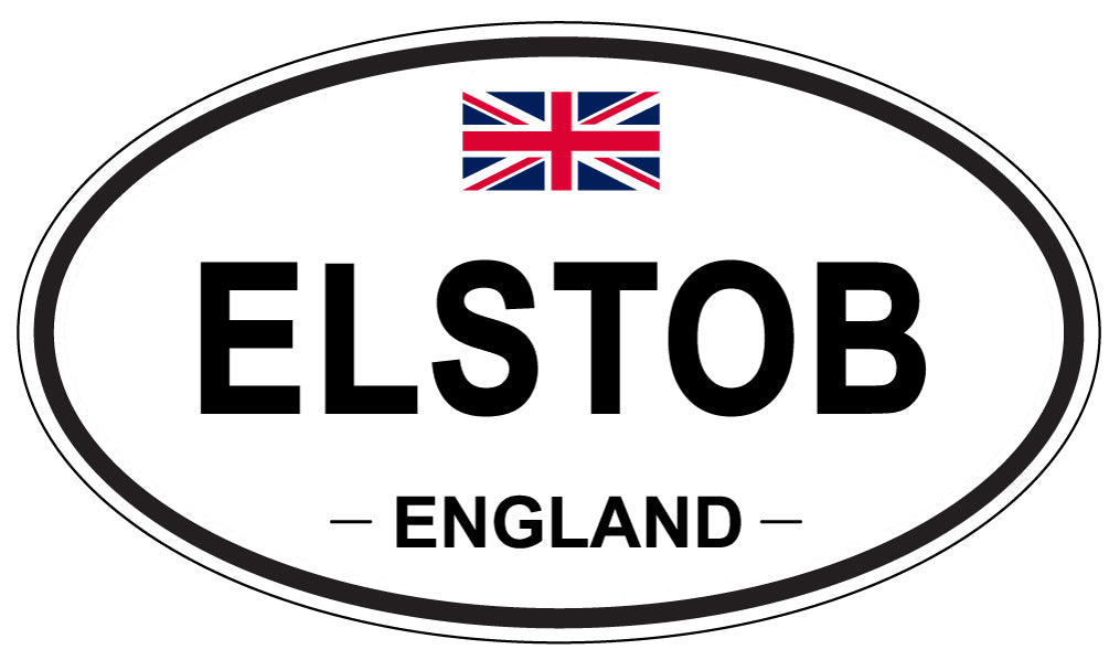 ELSTOB, England - Oval Magnet