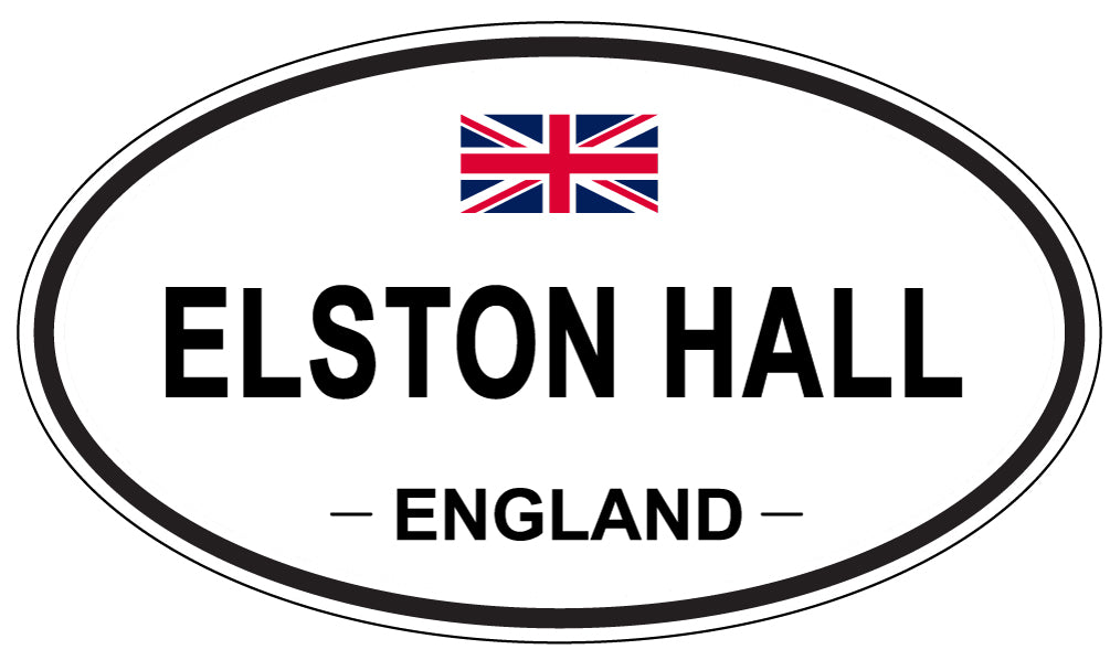 ELSTON HALL, England - Oval Magnet