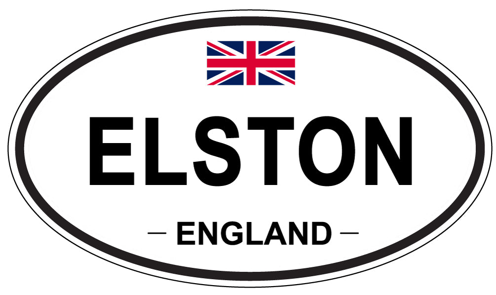 ELSTON, ENGLAND - Oval Sticker