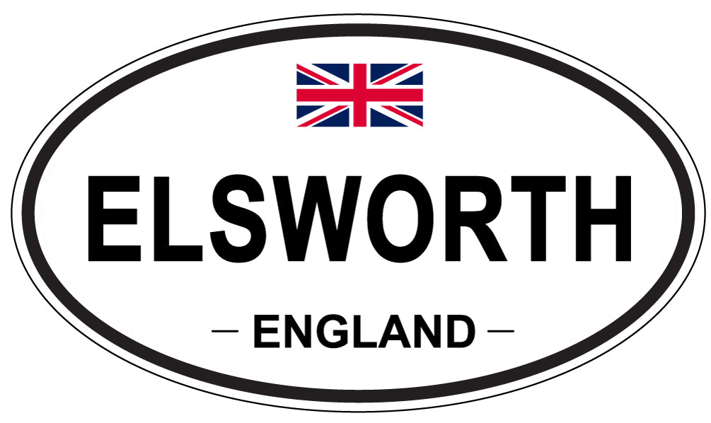 ELSWORTH, ENGLAND - Oval Sticker