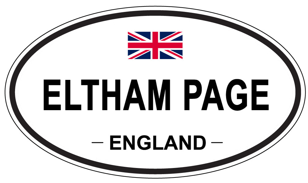 ELTHAM PAGE, England - Oval Magnet