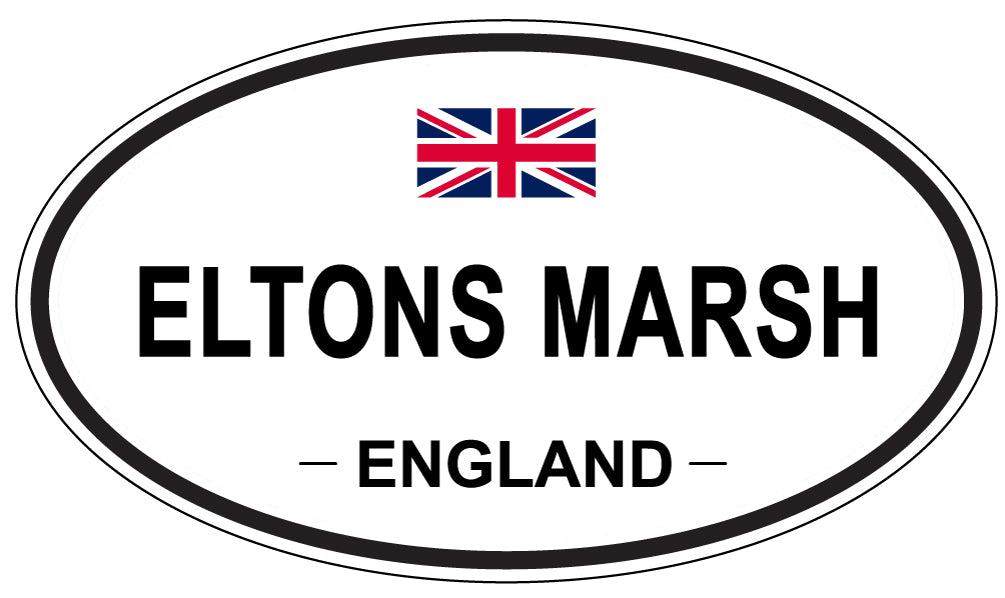 ELTONS MARSH, ENGLAND - Oval Sticker