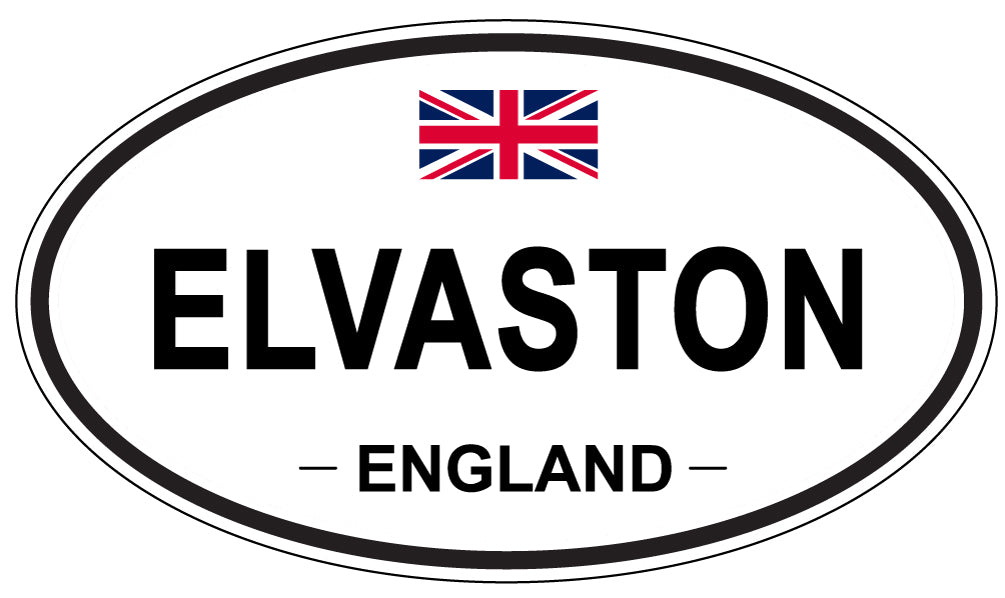 ELVASTON, England - Oval Magnet