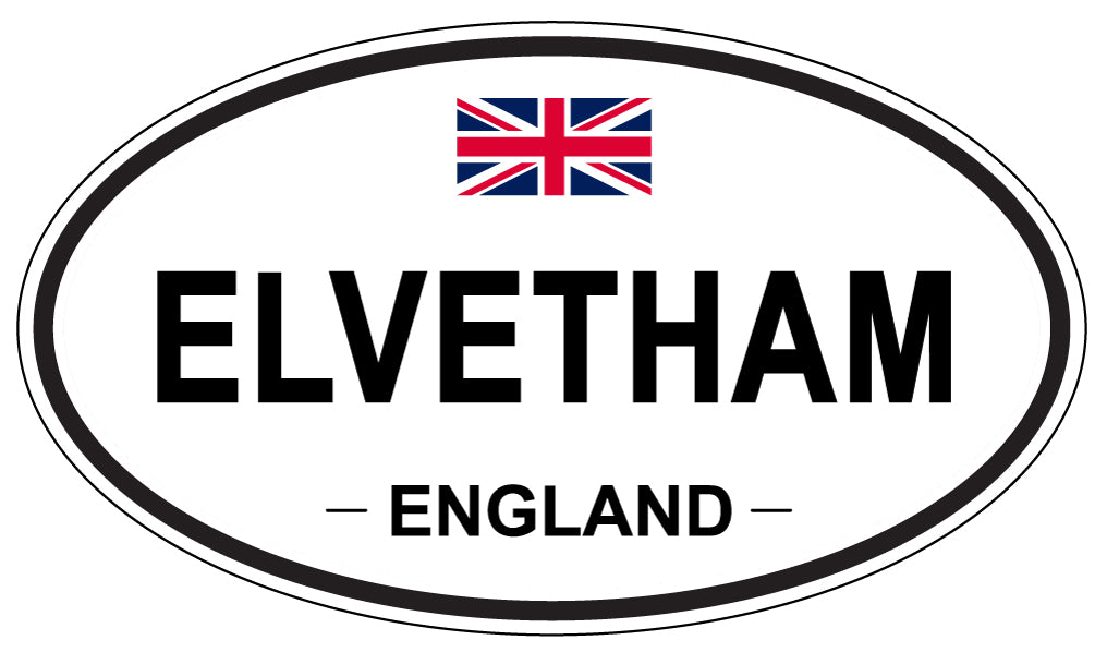 ELVETHAM, England - Oval Magnet