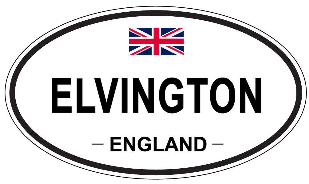 ELVINGTON, England - Oval Magnet