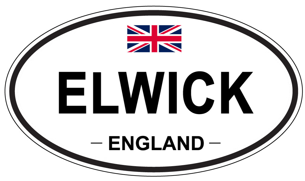 ELWICK, England - Oval Magnet