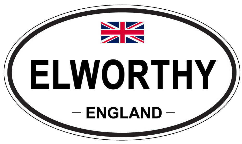 ELWORTHY, England - Oval Magnet