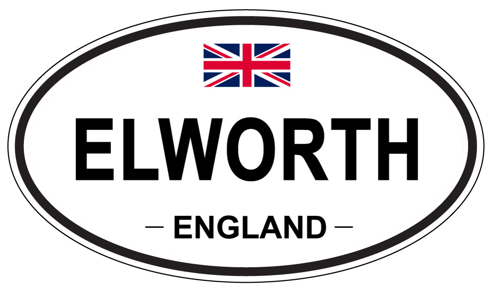 ELWORTH, England - Oval Magnet