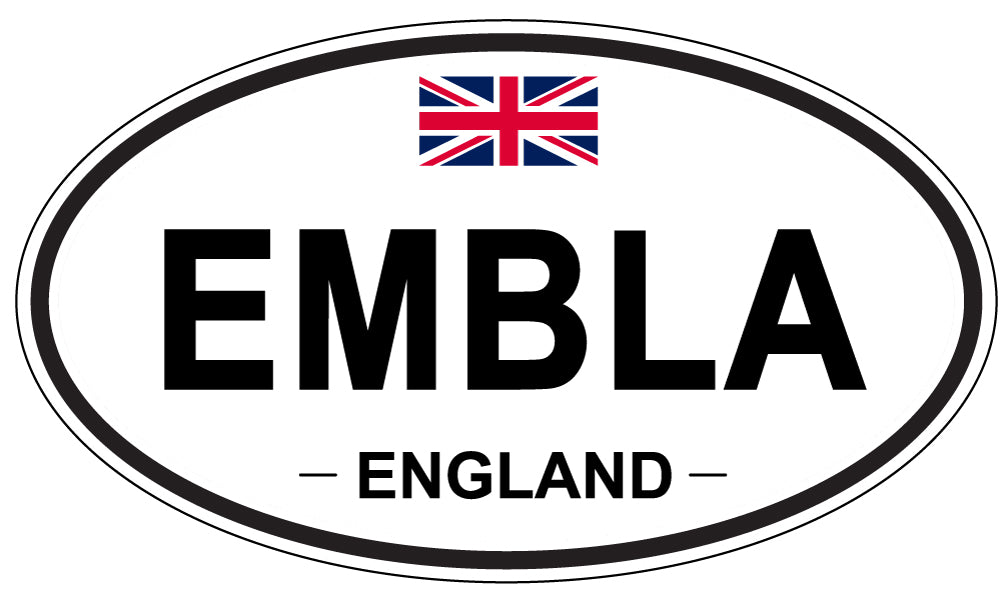 EMBLA, England - Oval Magnet