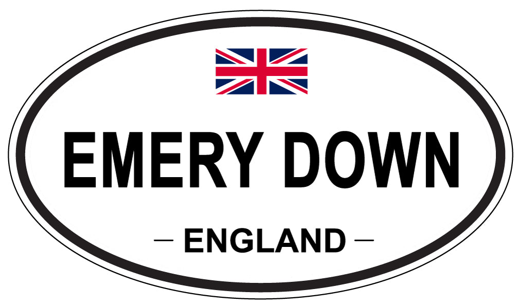 EMERY DOWN, England - Oval Magnet