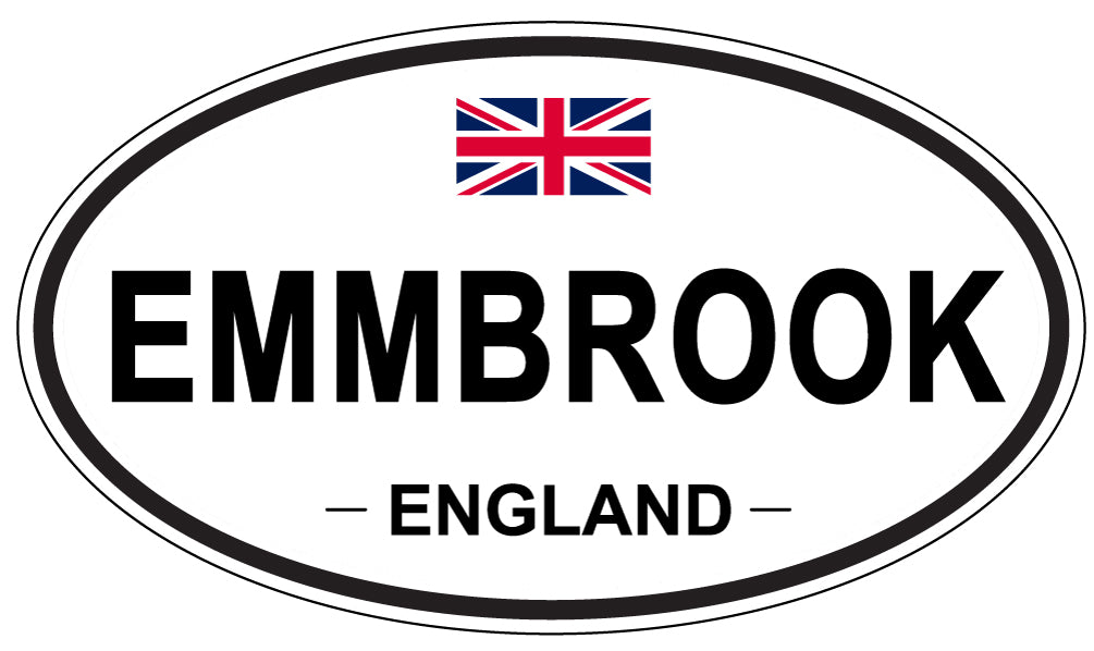 EMMBROOK, England - Oval Magnet