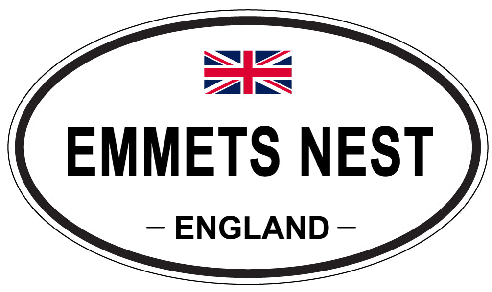 EMMETS NEST, ENGLAND - Oval Sticker