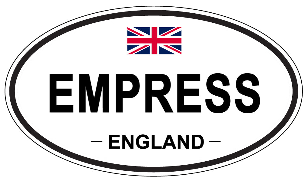 EMPRESS, England - Oval Magnet