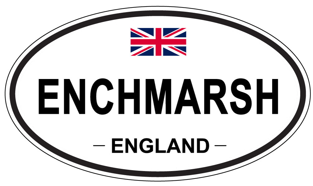 ENCHMARSH, England - Oval Magnet