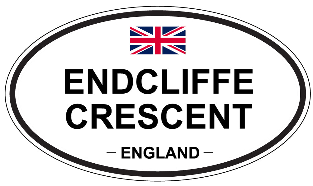 ENDCLIFFE CRESCENT, England - Oval Magnet
