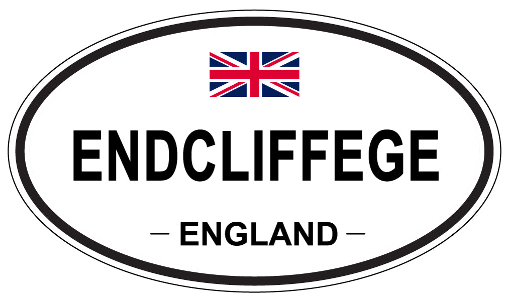 ENDCLIFFEGE, England - Oval Magnet