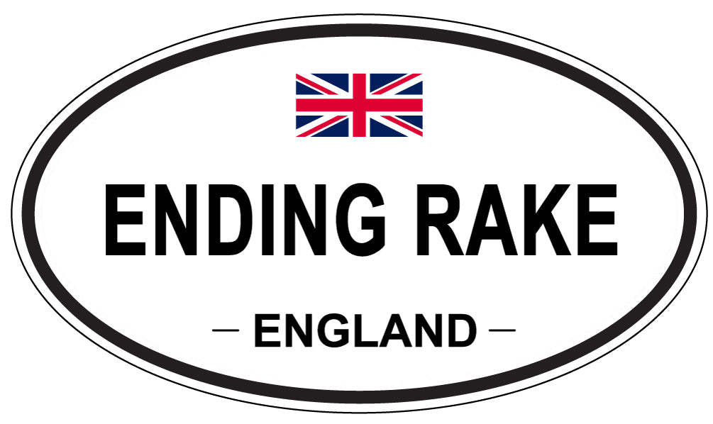 ENDING RAKE, England - Oval Magnet