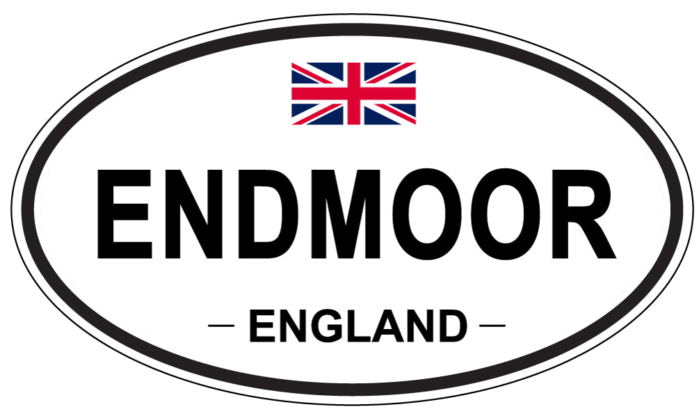 ENDMOOR, England - Oval Magnet