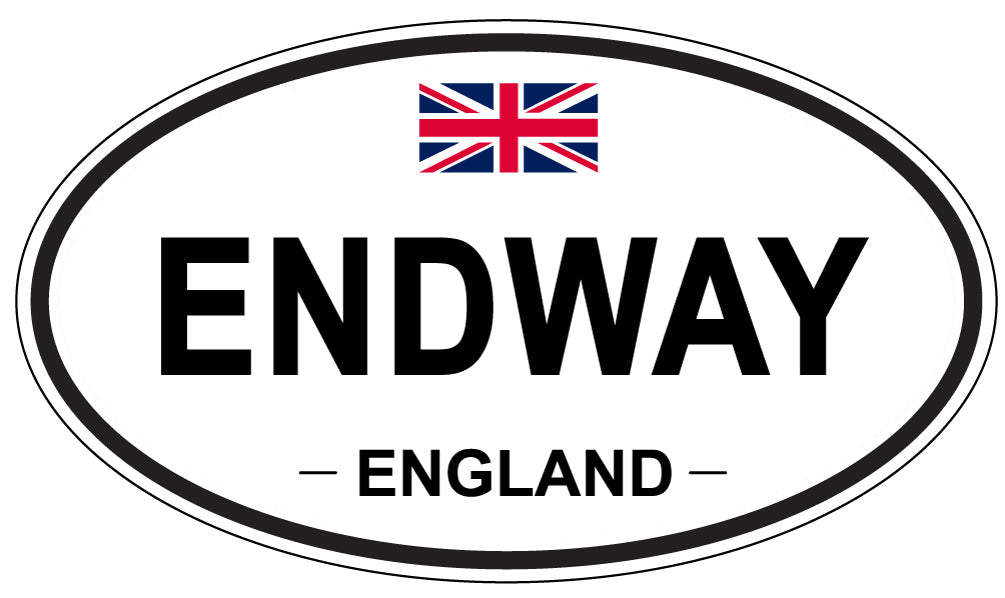 ENDWAY, England - Oval Magnet
