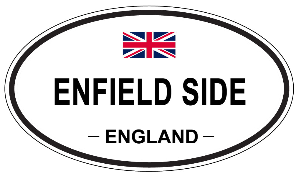 ENFIELD SIDE, England - Oval Magnet