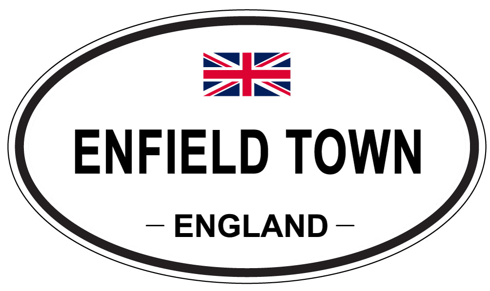 ENFIELD TOWN, England - Oval Magnet