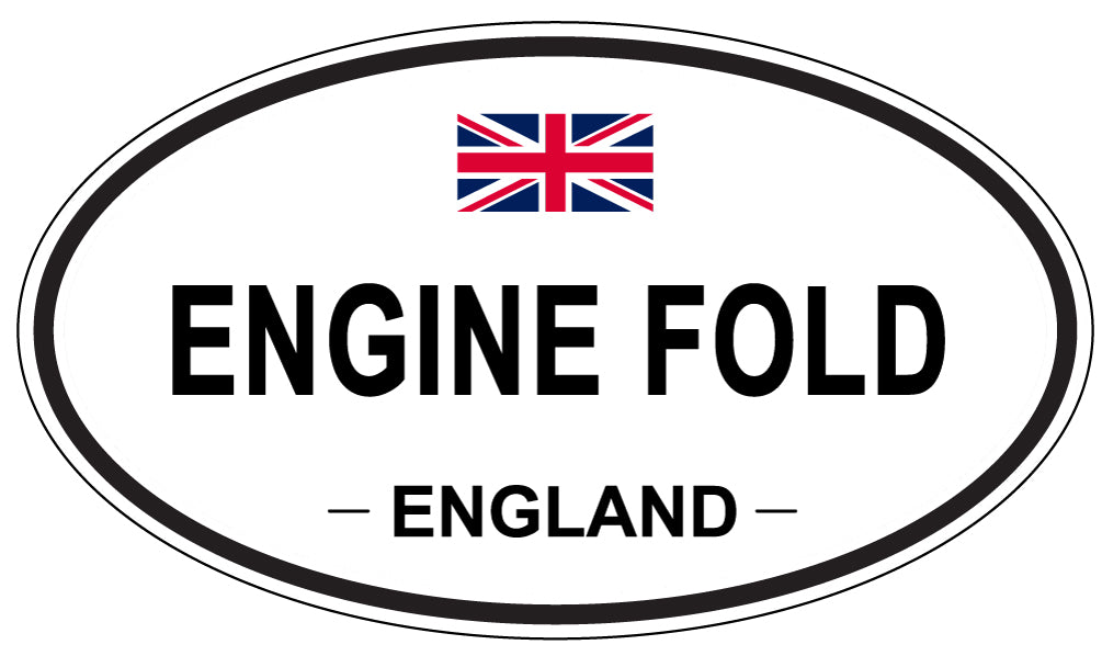 ENGINE FOLD, England - Oval Magnet