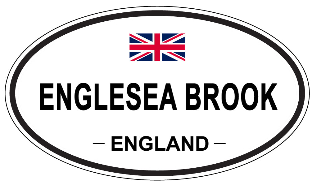 ENGLESEA BROOK, England - Oval Magnet