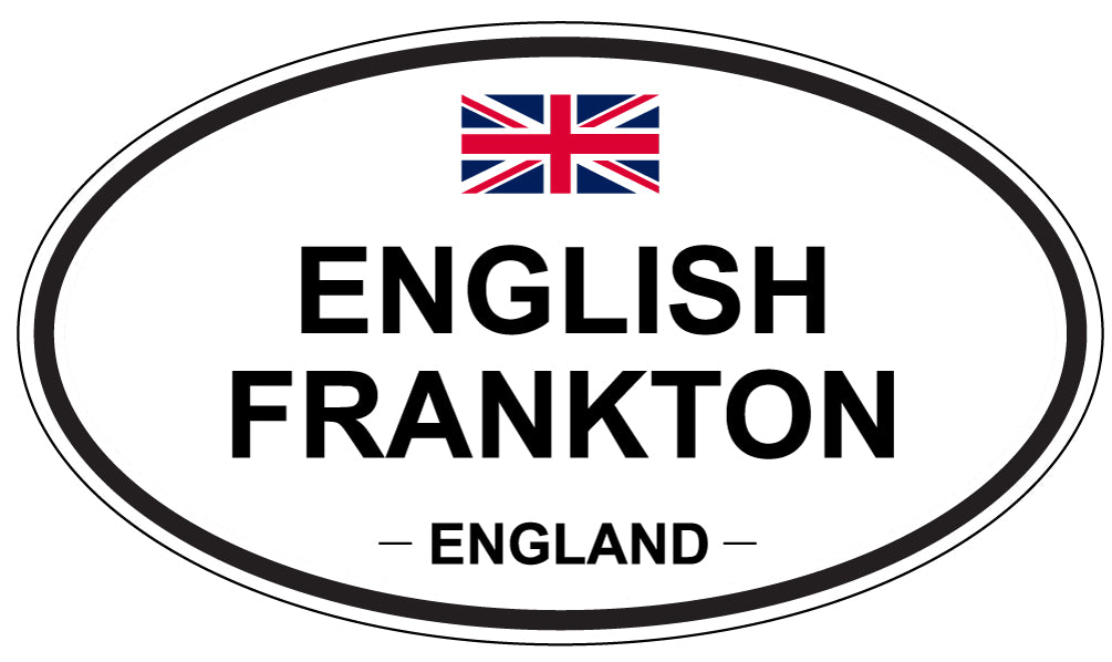 ENGLISH FRANKTON, England - Oval Magnet