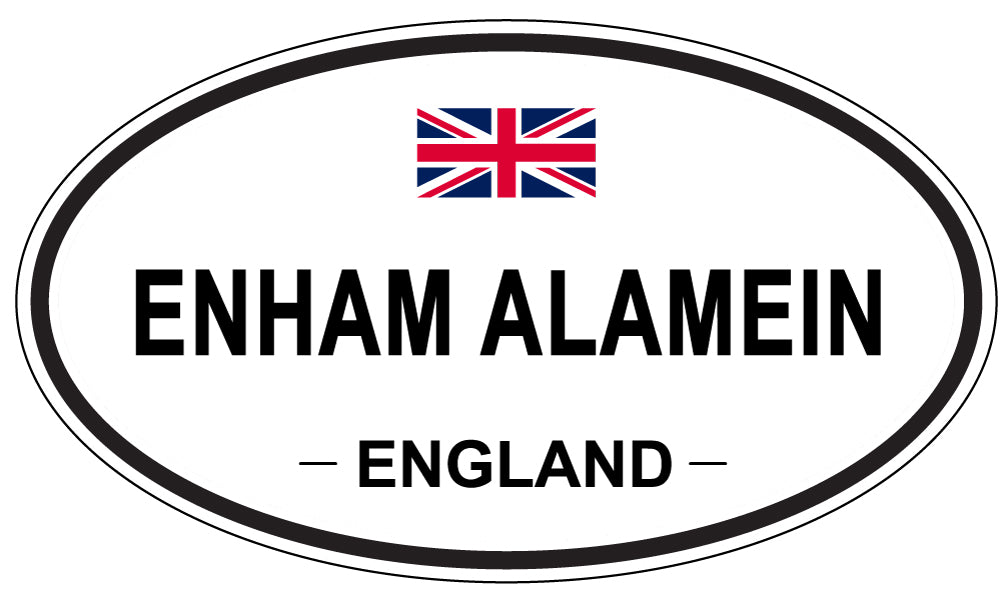 ENHAM ALAMEIN, England - Oval Magnet