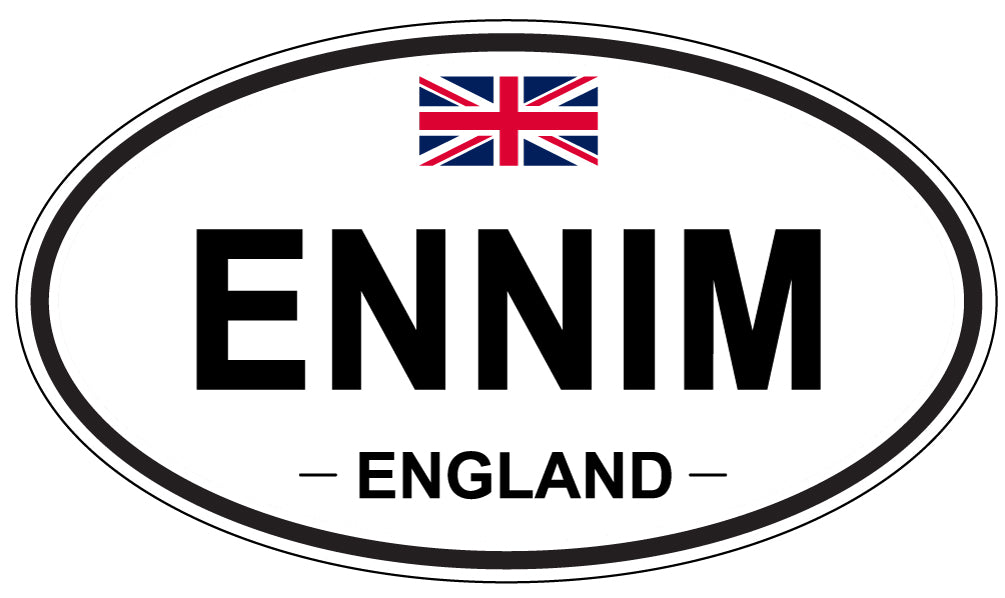 ENNIM, England - Oval Magnet