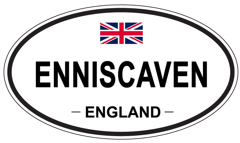 ENNISCAVEN, England - Oval Magnet