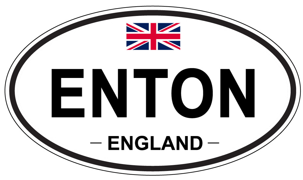 ENTON, England - Oval Magnet