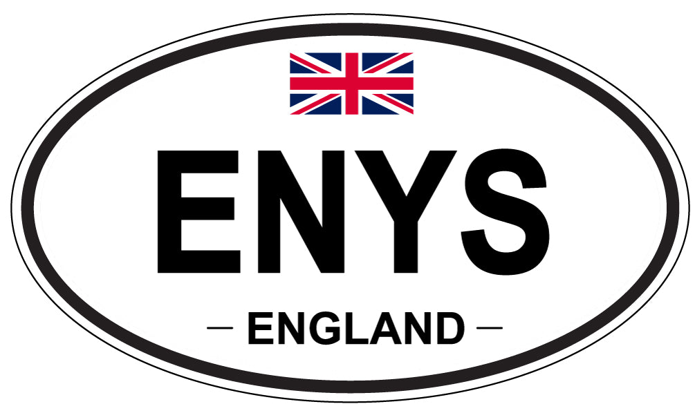 ENYS, England - Oval Magnet