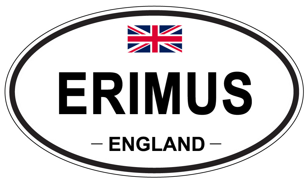 ERIMUS, England - Oval Magnet