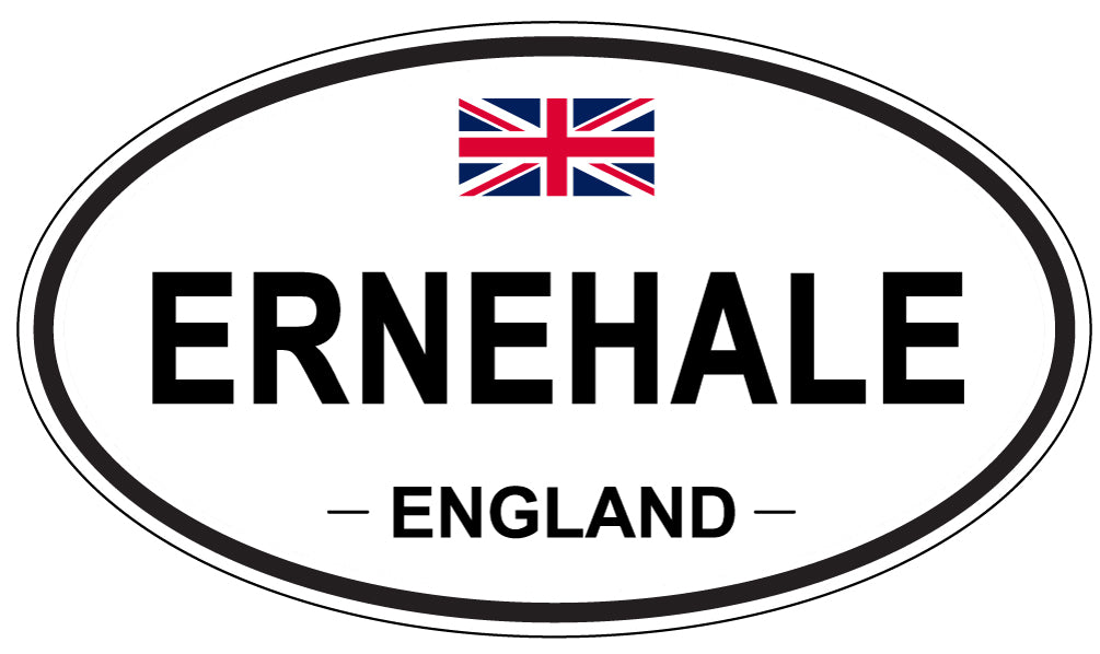 ERNEHALE, England - Oval Magnet