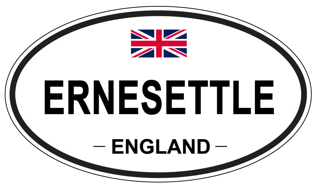 ERNESETTLE, England - Oval Magnet