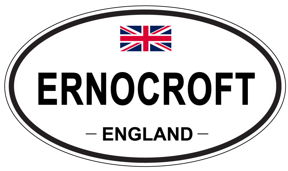 ERNOCROFT, England - Oval Magnet