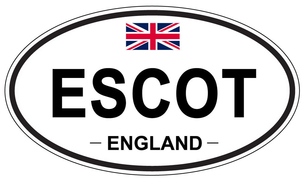 ESCOT, England - Oval Magnet