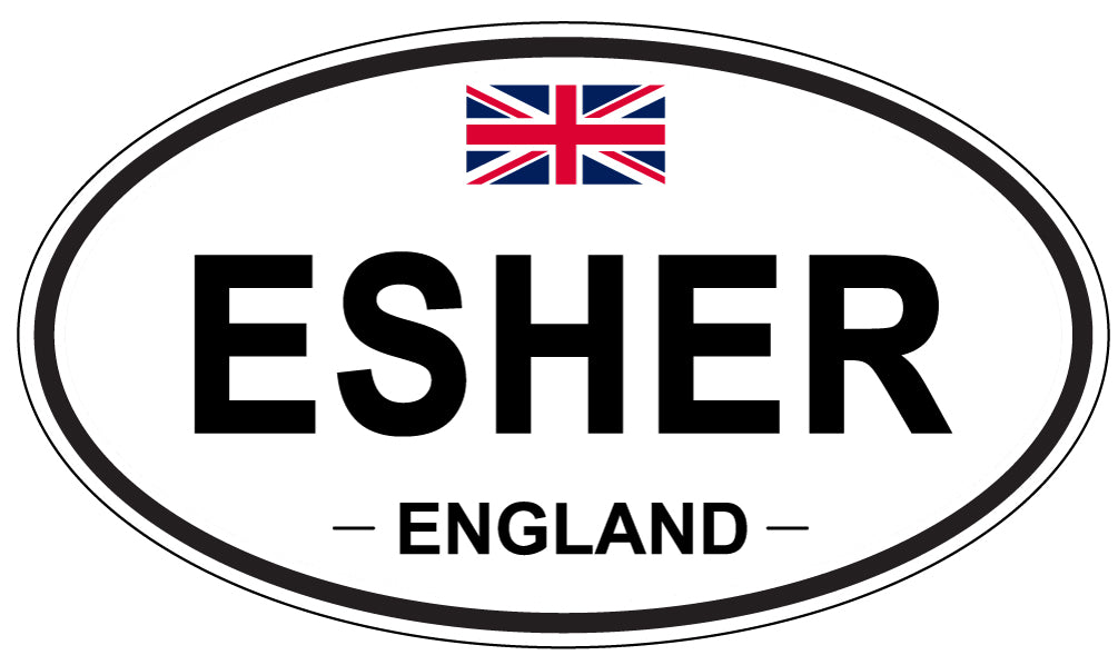 ESHER, England - Oval Magnet