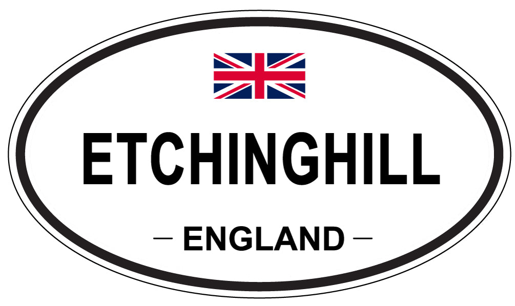 ETCHINGHILL, England - Oval Magnet