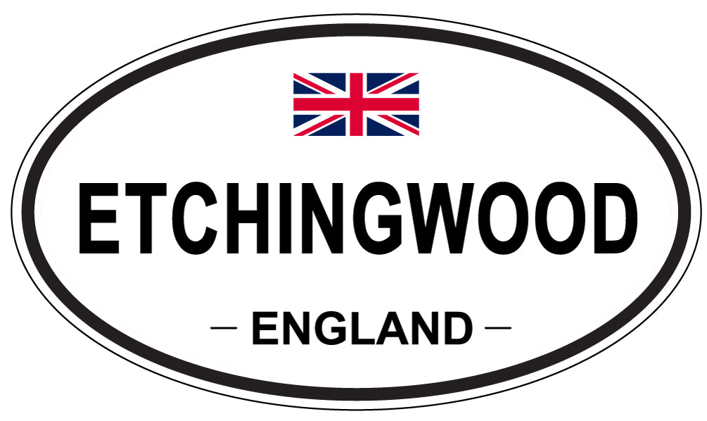 ETCHINGWOOD, England - Oval Magnet